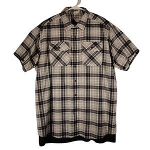 Vertx Guardian shirt mens XL Xlarge plaid short sleeve CCW concealed snap button